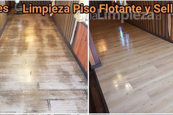 Extraccion de cera y sellado piso flotante