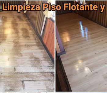Extraccion de cera y sellado piso flotante