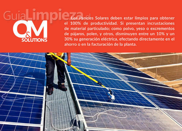 Limpieza de paneles solares